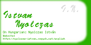 istvan nyolczas business card