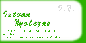 istvan nyolczas business card